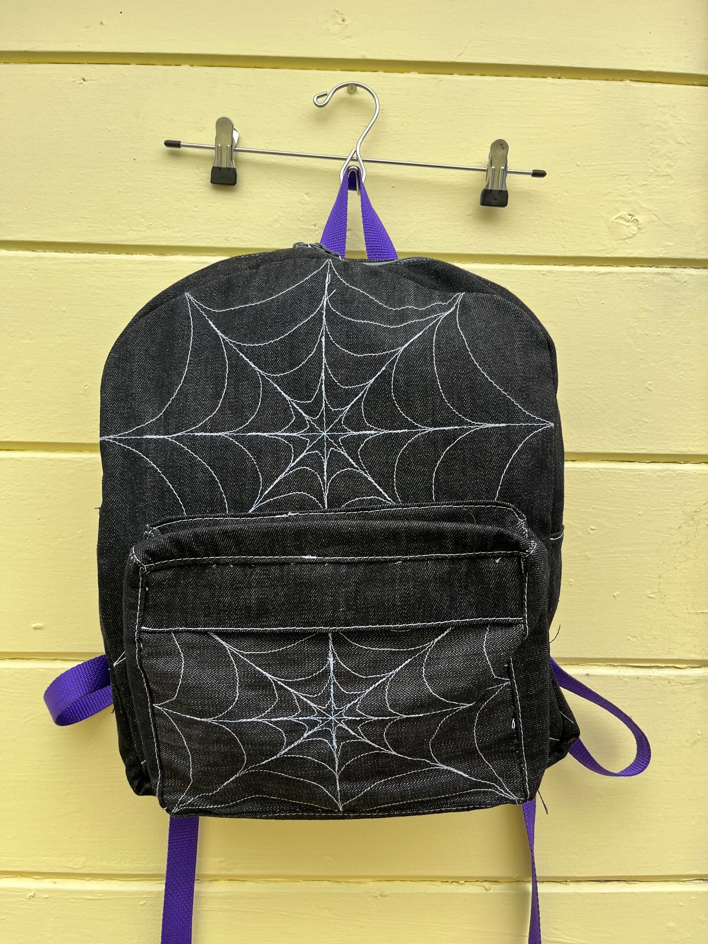 BLACK SPIDERWEB BACKPACK