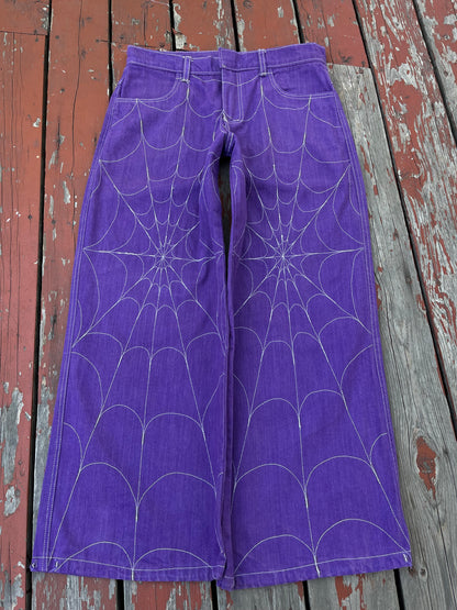 Purple web jeans