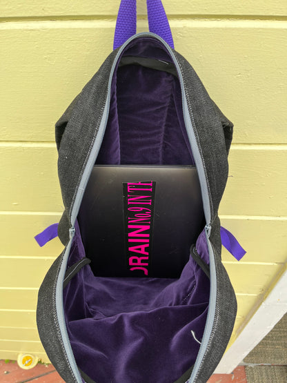 BLACK SPIDERWEB BACKPACK